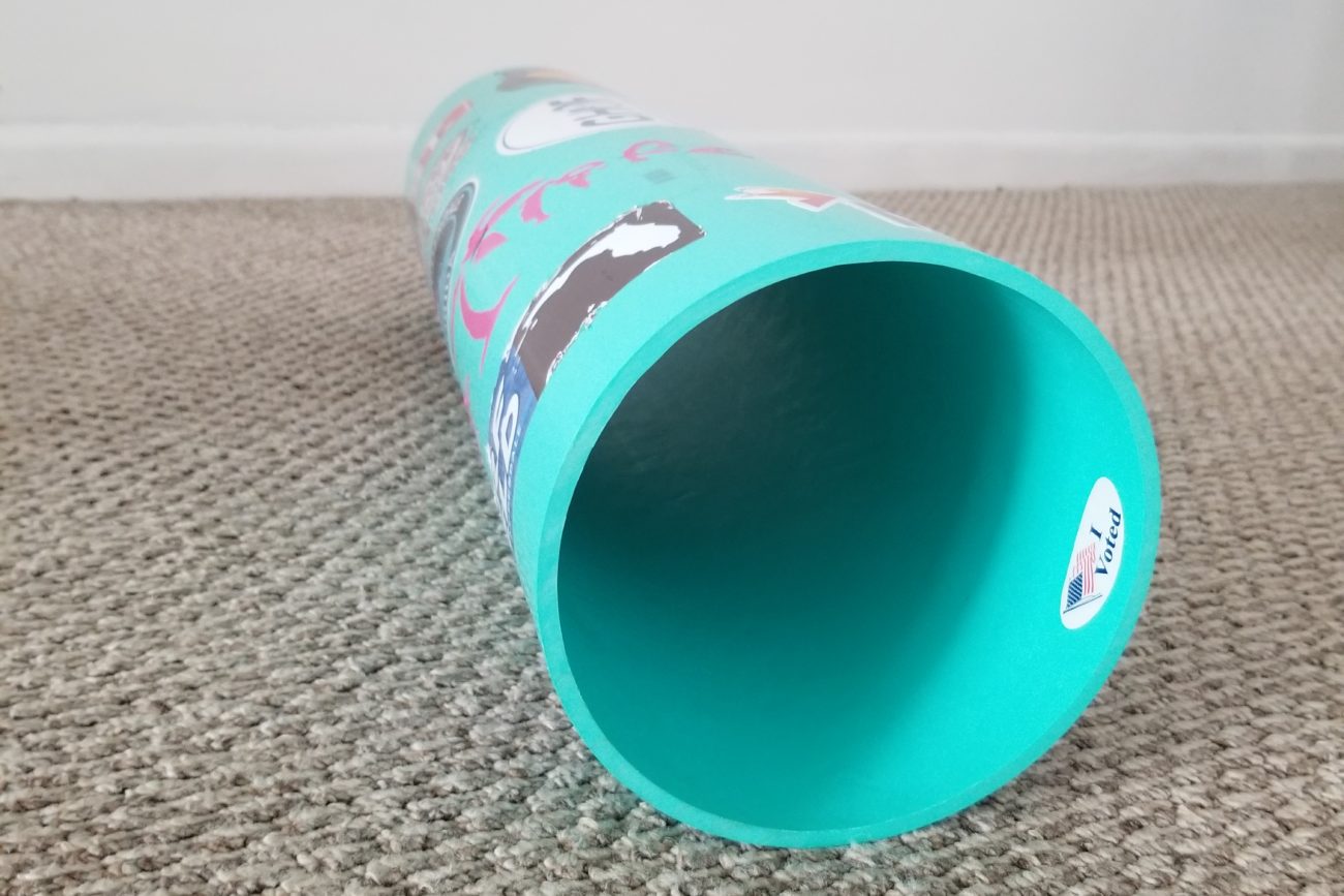 blanace board pvc pipe